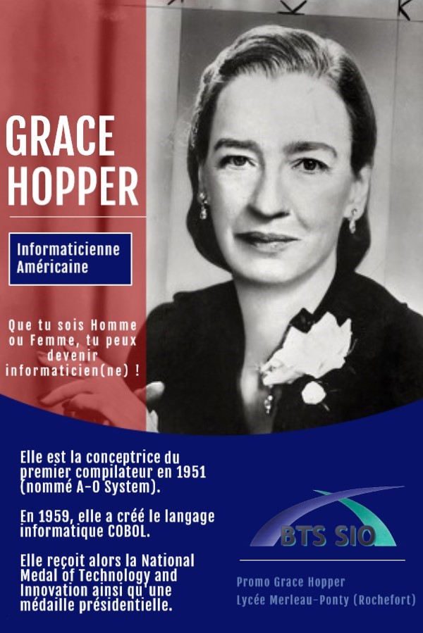 Affiche de la promotion 2022 Grace Hooper